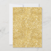 Surprise Forty Gold 40th Birthday Party Invitation (Dos)