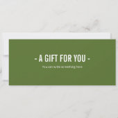 Surprise Glamping Trip Voucher Sjabloon Kaart (Achterkant)