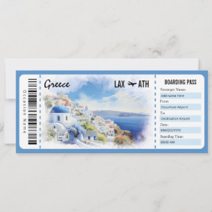 Surprise Griekenland Boarding Pass Cadeaubon Kaart