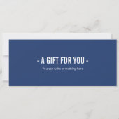 Surprise Gym Lidmaatschap Voucher Sjabloon Kaart (Achterkant)