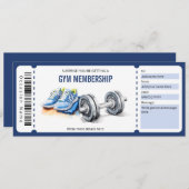 Surprise Gym Lidmaatschap Voucher Sjabloon Kaart (Voorkant / Achterkant)