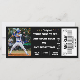 Surprise honkbal spel stadion cadeau ticket kaart