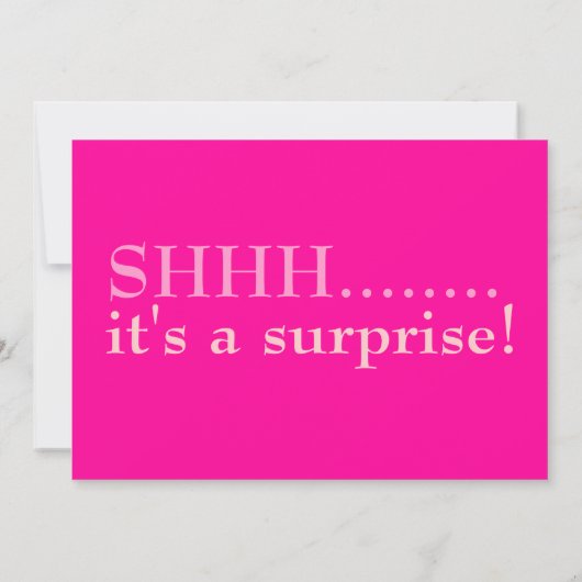 Surprise Hot Pink 60th Birthday Invitation (Dos)