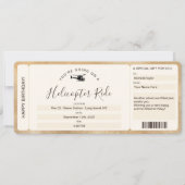 Surprise instapassage Helikoptervlucht Ticket Kaart (Voorkant)