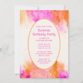 Surprise Invitation de fête d'anniversaire n'impor (Devant)
