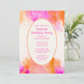 Surprise Invitation de fête d'anniversaire n'impor (Debout devant)