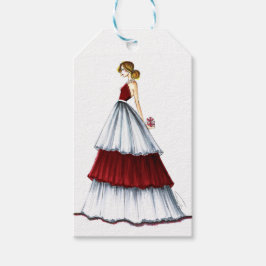 Surprise Kerst Mode Illustratie Label Cadeaulabel