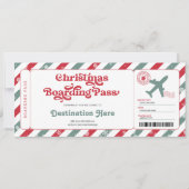 Surprise Kerst Vluchtticket Cadeau Kaart (Voorkant)