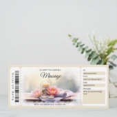 Surprise Massage Cadeaubon Sjabloon Kaart (Staand voorkant)