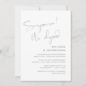 Surprise, nous nous sommes enfuis, Invitation de f (Devant)