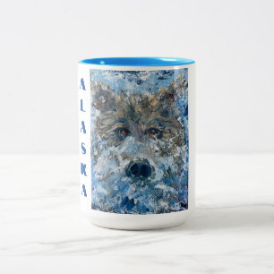 Surprise ! Ours ALASKAN dans la Mug de café de riv