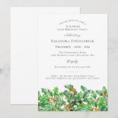 SURPRISE PARTY 30th Holly December Birth Flower Kaart (Voorkant / Achterkant)