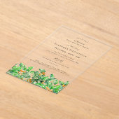 SURPRISE PARTY 75th Holly December Birth Flower Acryl Uitnodigingen (Laagn)