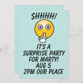 SURPRISE PARTY AANGEPASTE UITNODIGINGEN (Voorkant / Achterkant)