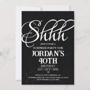 Surprise Party, Surprise Anniversaire invitation