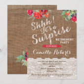 Surprise Pensioen Party Uitnodiging Kaarten (Voorkant / Achterkant)