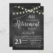 Surprise Retirement Party Invitation (Devant / Derrière)