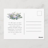 Surprise Retraite Party Blue White invitation (Dos)