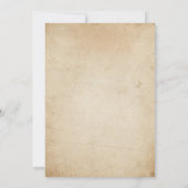 Surprise Rustic 50e anniversaire Invitation Vintag (Dos)