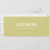 Surprise Spa Day Cadeaubon Sjabloon Kaart (Achterkant)