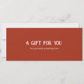 Surprise Theater Ticket Cadeaubon Sjabloon Kaart (Achterkant)