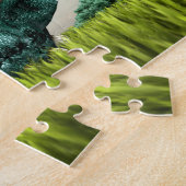 Surprise Visitor - Schattigee kat op het hoofd van Legpuzzel (Zijkant)