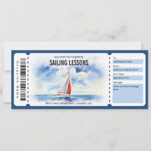 Surprise Zeilcursus Cadeaubon Kaart