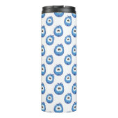 Surprised Blue Sneezie Patterned Thermosbeker (Achterkant)