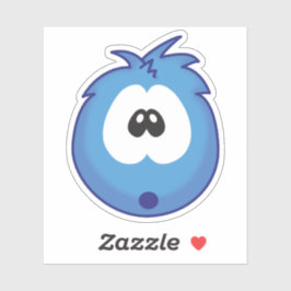 Surprised Blue Sneezie Sticker