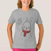 Surprised Bunny T-Shirt – Schattigee Bunny Reactie (Voorkant)