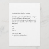 Surprised Retro Christmas Pin-Up Kaart (Achterkant)