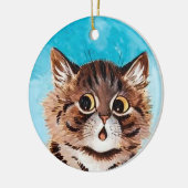 Surpristed Kitty ・ Art de Louis Wain ・ Ornement (Gauche)