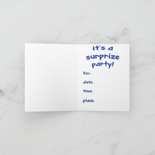 Surprix Party - Invitation (Intérieur)
