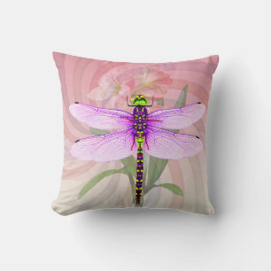 Surreal 60's Theme Dragon Fly Kussen