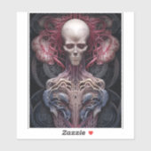 Surreal Anatomy Horror Sci-Fi Art Sticker (Vel)