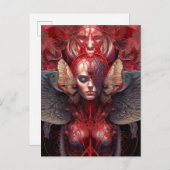 Surreal Angel Artwork Briefkaart (Voorkant / Achterkant)