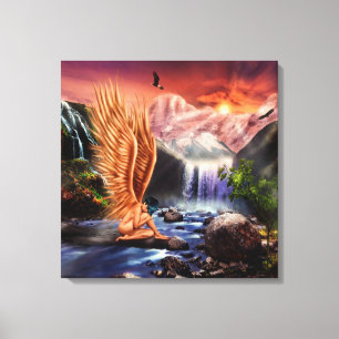 Surreal Angel Canvas Afdruk