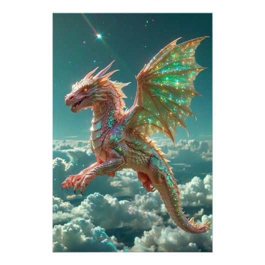 *~* Surreal AP88 Fantasy Dragon Wall Artwork 13 Foto Afdruk (Voorkant)