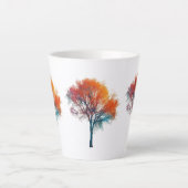 Surreal Autumn Fall Winter Tree Small Latte Mug -  Latte Mok (Voorkant)