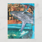Surreal Bar Scene Whale of a Time Briefkaart (Voorkant)
