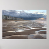 Surreal Belgisch kustlandschap Poster (Voorkant)