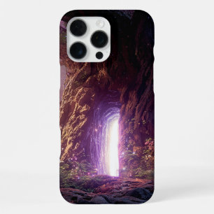 Surréal betoverde boom met gloeiend portaal iPhone 16 pro max hoesje