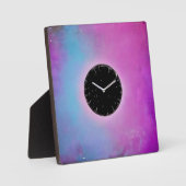 Surreal Black Clock Face Fotoplaat (Voorkant)
