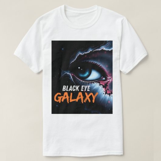 Surreal Black Eye Galaxy Cosmic Space Art T-Shirt (Design devant)