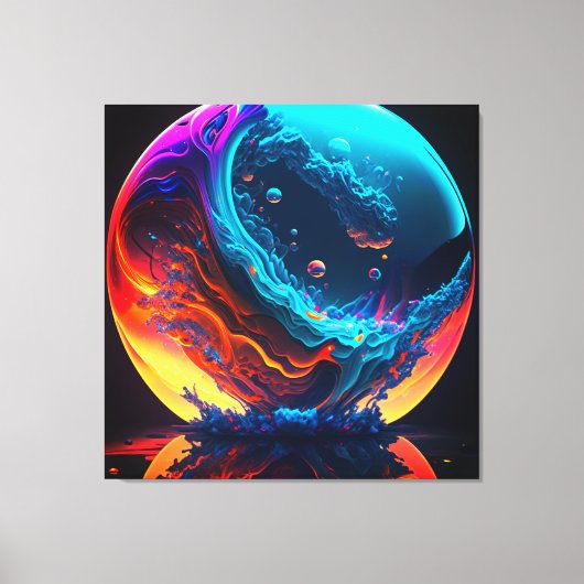Surreal Bubble-in Canvas Afdruk (Voorkant)