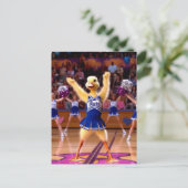 Surreal Cheerleading Duck Briefkaart (Staand voorkant)