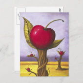 Surreal Cherry Tree Briefkaart (Voorkant / Achterkant)