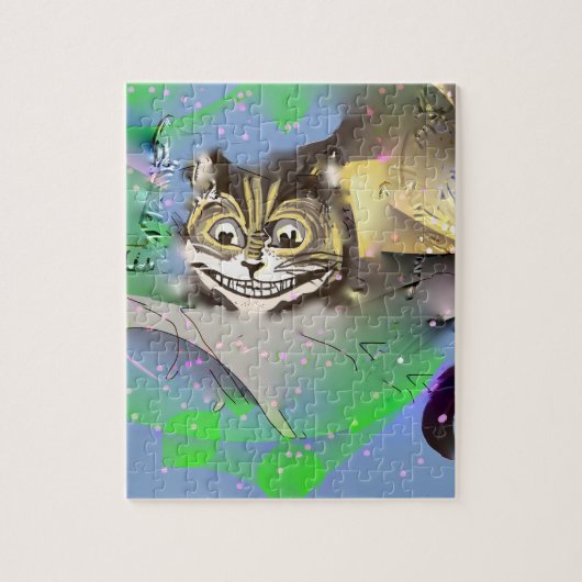 Surreal Cheshire Cat Fading in the Background Legpuzzel (Verticaal)