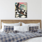 Surreal chess game canvas afdruk (Insitu (Slaapkamer))