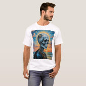Surreal Cosmic Skull T-shirt – Sunset Galaxy Arts! (Voorkant volledig)